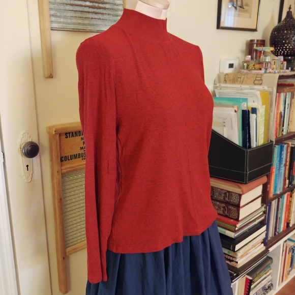 Vintage Red Top Long Sleeve Howard Wolf Shirt - Picture 1 of 8